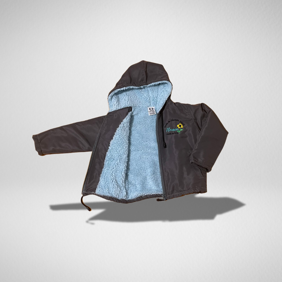 Casaco forrado com pelúcia infantil - Imagem 2