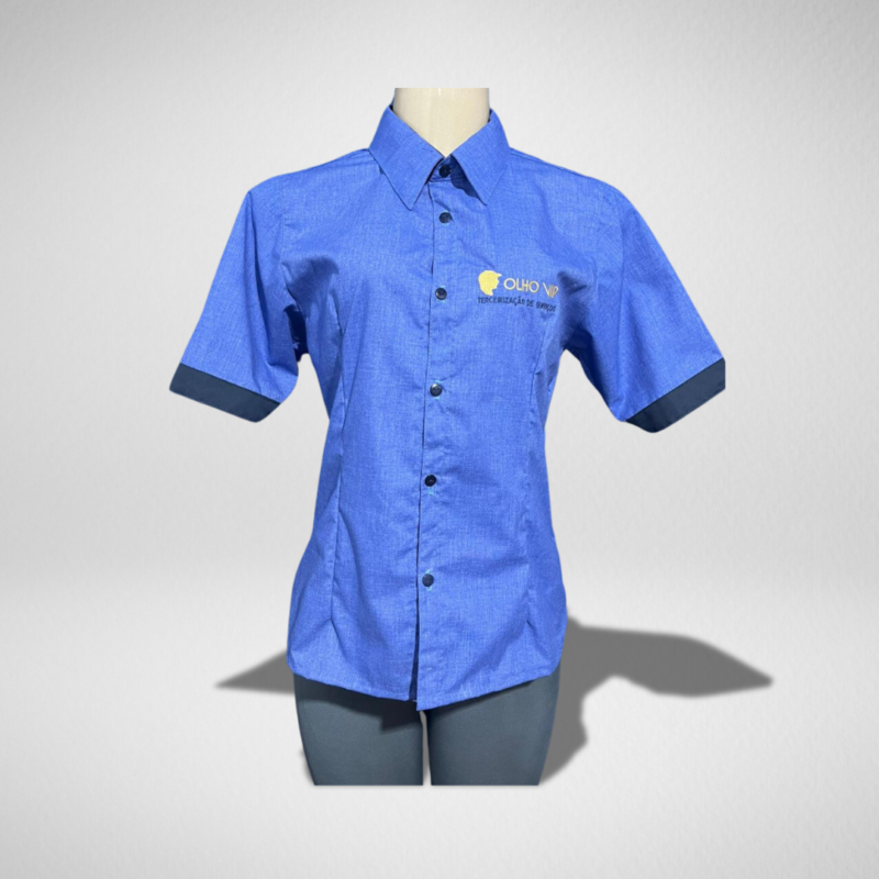 Camisa social manga curta