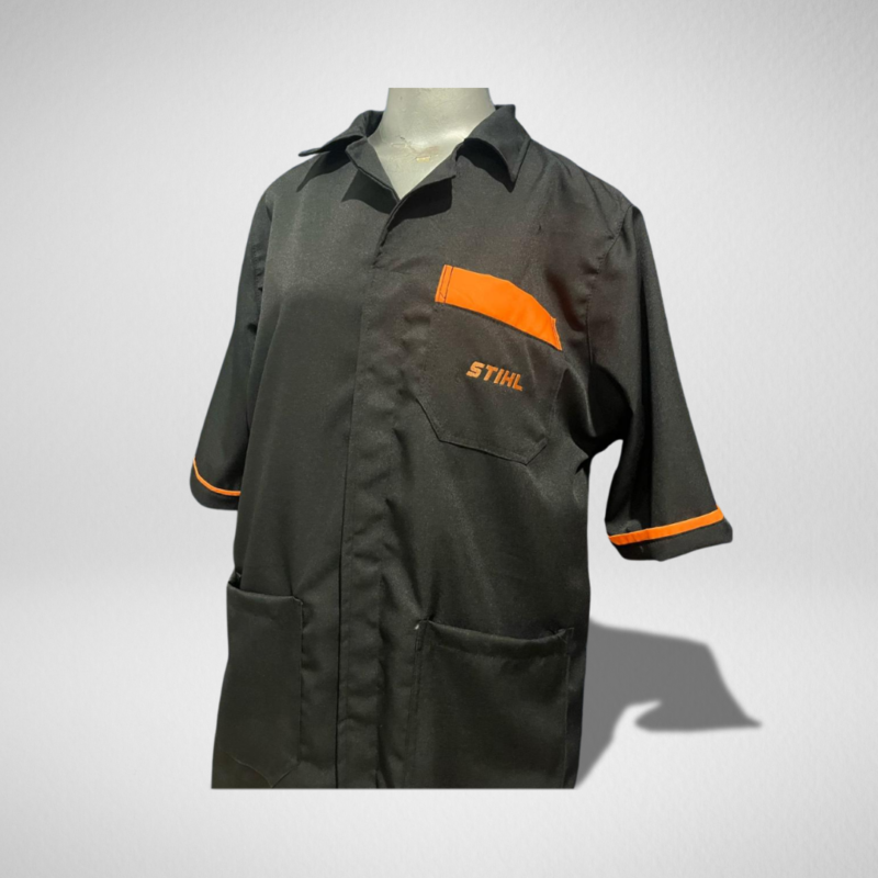 Jaleco preto em two way