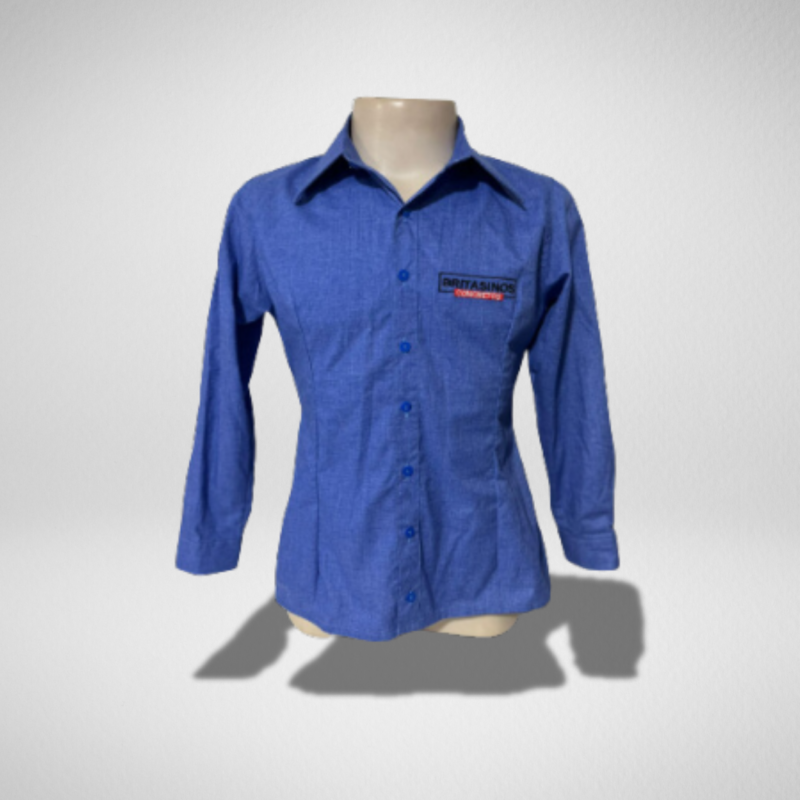 Camisa social feminina manga longa