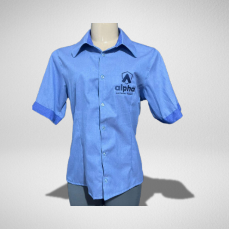 Camisa social manga curta
