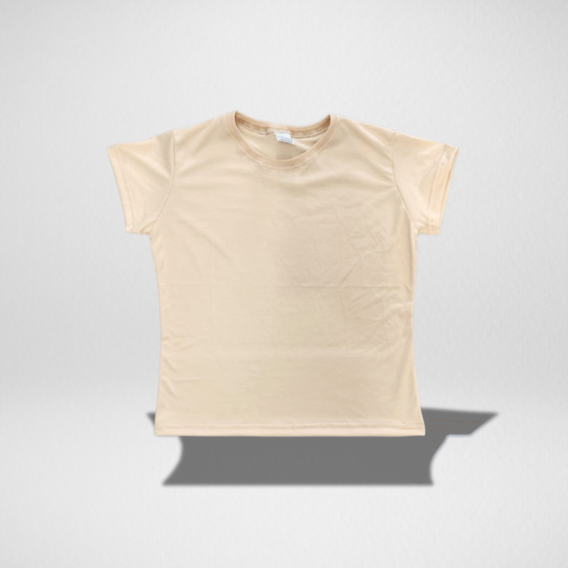 Camiseta bege lisa
