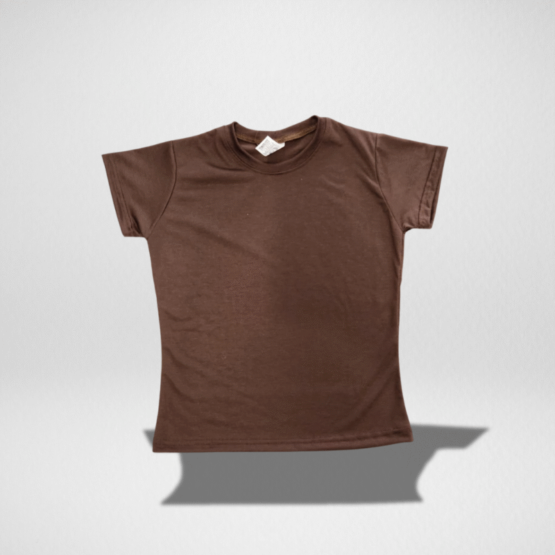 Camiseta marrom lisa
